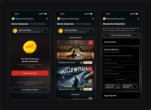 Mobile creator platform interfaces